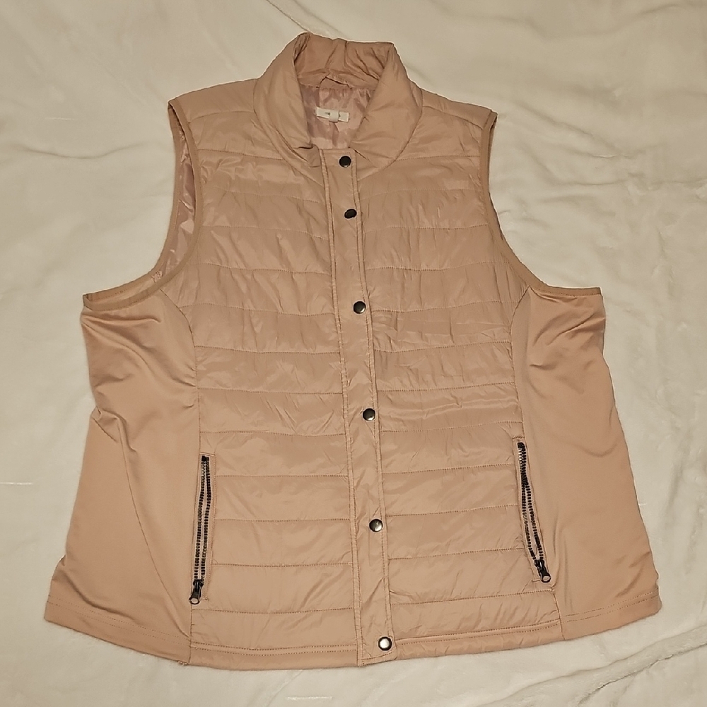 Maurices Blush Quilted Vest